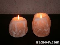 Rock Salt Candle Holders