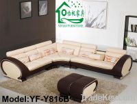 Sell PU Sofa/ PVC Sofa/ Real Leather Sofa (YF-Y816B)