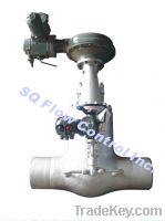 Sell power plant gate valve with passby with electric actuactor