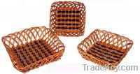 Sell  Sell LFGB standard pp plastic basket with low price grim retang