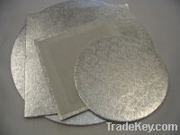 Silver cake boards, silver round cake board