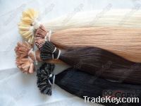 Nail shape or U tip hair weft