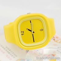 Fast Delivery Colorful Fashion Silicone Jelly Watch