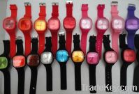 Factory direct supply fashion silicone jelly watch