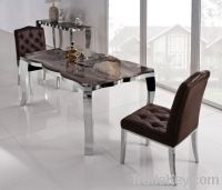 stainless steel dining table