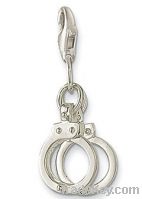 Sell handcuffs charms, fashion charms, silver penant