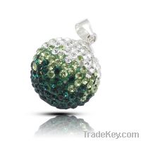 Sell 16mm crystal ball pendant, 925 sterling silver pendant