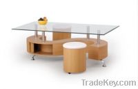 hot sell modern design new style glass and wood coffee table xymct-053