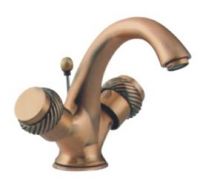Sell double handles faucet anti red or gold plated