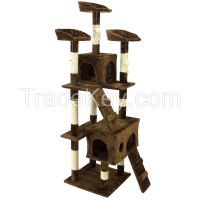 Kaifeng factory top selling wooden and sisal Cat tree