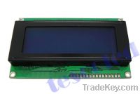 Sell 20x4 LCD modules with LED blue backlight white character