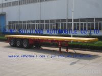 Sell 40FT 3 Axle Mechanical Suspension Flatbed Semitrailer