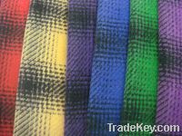 Sell woolen fabric of plaid