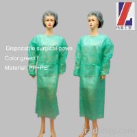Sell surgical gown with pe coating