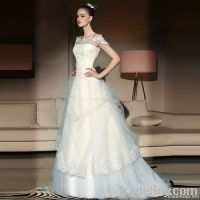 Sell Lace Flower Tail Strap Wedding Dress