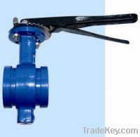 Sell  grooved end butterfly valve