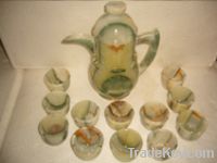 Onyx Marble Handicraft--tea cup set