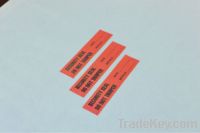 Sell serrated label