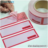Sell tamper evident Serial number security tape