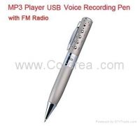 Sell 4GB USB Voice Recording Pen with FM Radio