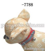 High-quality leather dog collar with lace(AF7788)