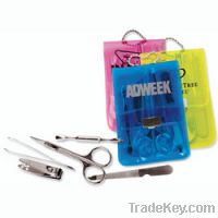 manicure set in Neon colored case