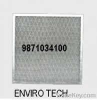 Wire mesh filters.