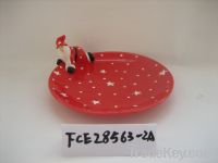 Sell Xmas Plate, Ceramic Plate, Porcelain Plate, Christmas Plate