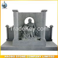 Large mausoleum with statues angel