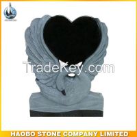 Granite heart shape design headstones