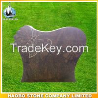 Aurora headstone with butterfly design