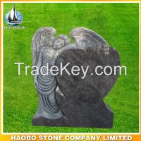 Granite Bahama blue angel headstone