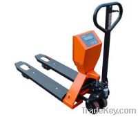 Electronic hand pallet jack scale