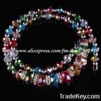 Popular Mixed Color Faceted Crystal Beaded Jewelry, 41 Pcs/Lot