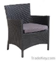 Sell -Alum./ wicker sofa chair-148B