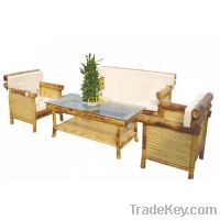 bamboo desk and chairs