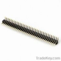 1.27 x 1.27mm Right Angle Type Single Row Pin Header with 500V AC Diel