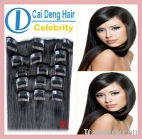 Brazilian Remy Hair Human Hair Extensions Clip In On Body Wave 70g 7pc