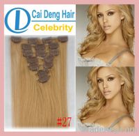 Brazilian Remy Hair Human Hair Extensions Clip In On OEM Custom Made