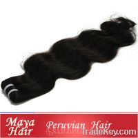 Sell Virgin Remy Peruvian Hair Weft Human Hair Extensions Hair Weaving