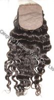 Sell all hand tied 100% human hair silk top closure-High quality