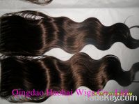 Sell hair weft, 100% human hair, top quality, many in stock, best price