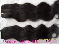 Sell hair weft, 100% human hair, top quality, hot sale, many in stoc