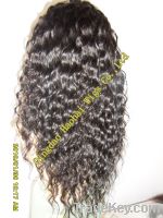 BEST SALE-100%human hair-full lace wig-full handtied-deep curl