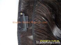 Hot sale-hair weft-with clip-1#-human hair
