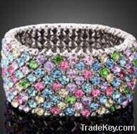Sell full color stones stretch bangle (MD-243)