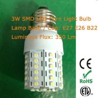 Sell 3W 62PCS 3528 SMD LED corn bulbs, E27, E26 Base, Replaces CFL 7W.