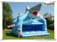 Sell shark inflatable party jumping castle/moonwalk/bouncer/house