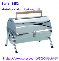 Sell Portable Steel Barrel Charcoal Barbecue