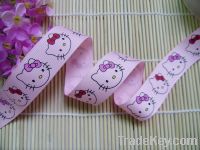 Sell 1" Grosgrain ribbon kitty pink free shipping